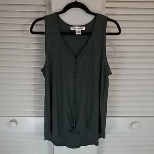 🔷️*Charcoal Knot Front Tank Top NWOT